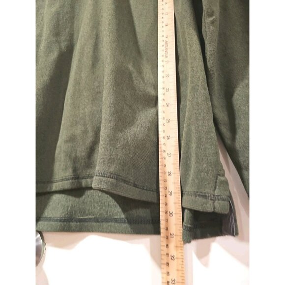 NWT LL Bean Men's Med-Tall Henley Fleece Pullover Basil Green Comfy Soft Preppy - Picture 7 of 7